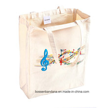 OEM Produce Customized Logo Printed Promotional Cotton Canvas Tote Shopper Bag